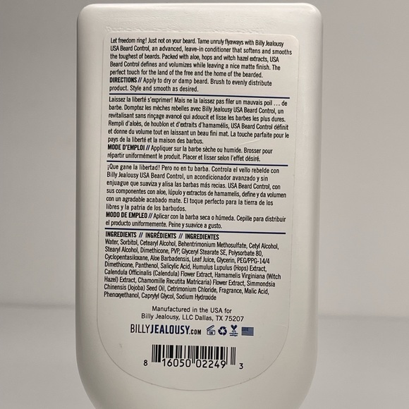 Billy Jealousy Mens Beard shampoo & leave in conditioner set 8 fl Oz each - Picture 6 of 7
